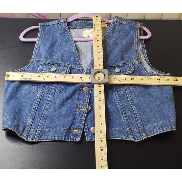 Universal Thread Country Jean Vest L Cowgirl Rodeo Western Retro Festival Casual - Picture 6 of 10